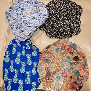 Bouffant style scrub caps
